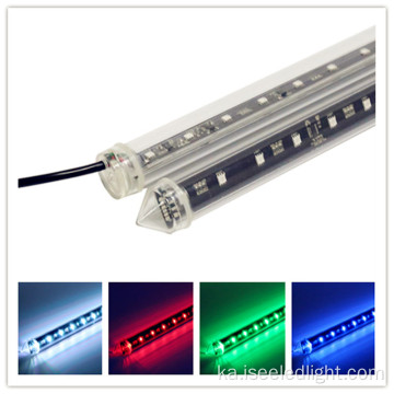 ღამის კლუბის სცენა DJ 3D LED DMX მეტეორი მილის